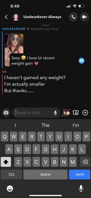 As someone who has life long disordered eating and body image issues. DO NOT FUCKING SAY THIS. To anyone<a href="/tag/doll"class="tags"><span>#doll</span></a><a href="/tag/creators"class="tags"><span>#creators</span></a><a href="/tag/broken"class="tags"><span>#broken</span></a><a href="/tag/audio"class="tags"><span>#audio</span></a><a href="/tag/halloween23"class="tags"><span>#halloween23</span></a>