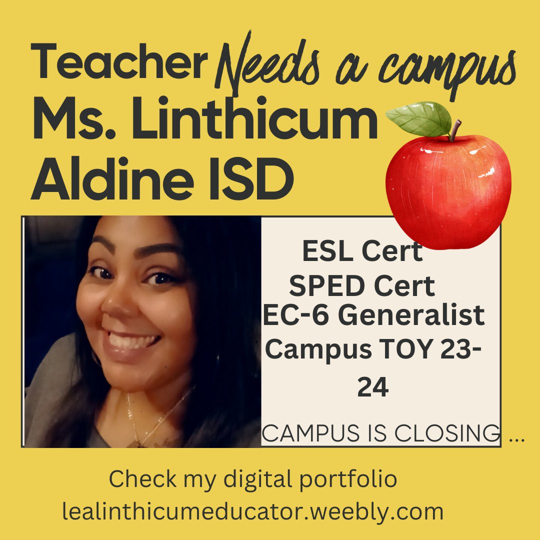 Looking for a new campus #elementary #campusclosure #needateacher?