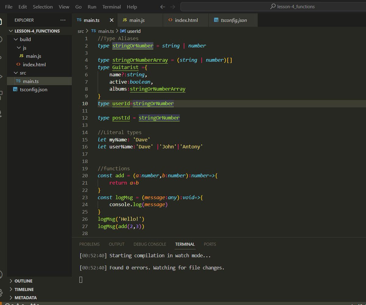 thejinsjoy's tweet image. Day 1: Starting my 100 Days of Coding challenge again! Today, I began learning TypeScript and covered the basic configuration of the tsconfig file, basic types, and the implementation of functions in TypeScript.#DocumentingMyCodingJourney #100DaysOfCode