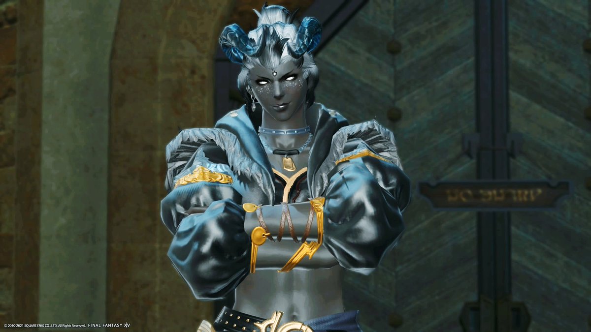 nyxNoko's tweet photo. Im told its tummy-tuesday, so behold the belly! But not too much, just a peak.

#ffxivgpose | #femroe | #roegadyn https://t.co/jmEbGNZ4yJ