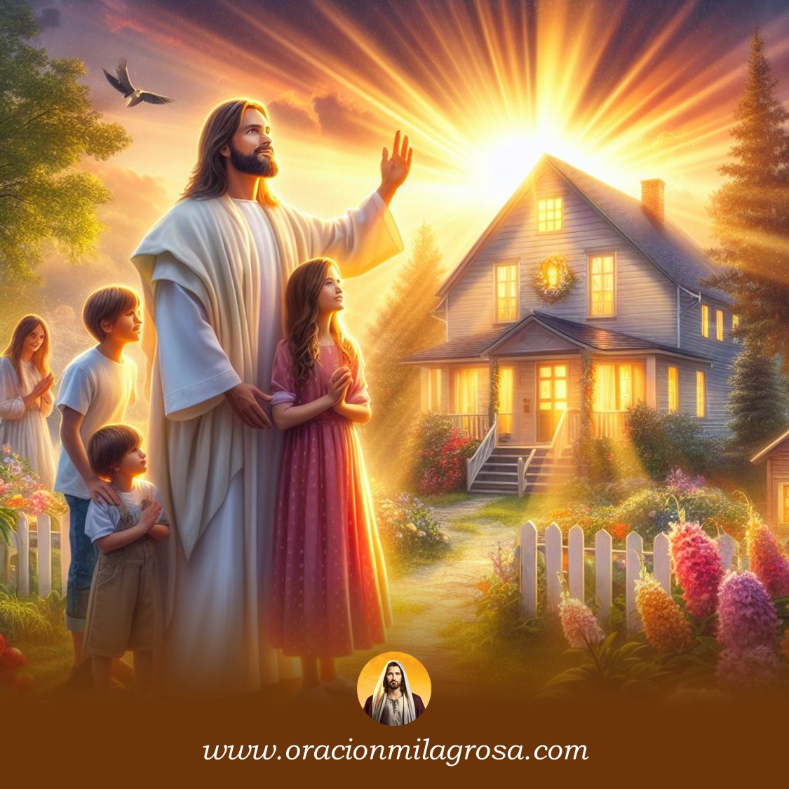 oracion_milagro's tweet photo. 🙏 Oración suprema para la prosperidad en tu hogar.

Amado Dios, hoy elevo esta oración que nace desde lo más profundo de mi corazón para darte gracias por este día que me regalas, por tu bondad y por cada una de las hermosas bendiciones que Tú me brindas sin reparo. Es hermoso saberse amado y protegido por Ti ✨

En esta oración también te doy gracias por mi vida, por la vida de mi familia y por nuestro hogar. Gracias por ser el brillante faro que ilumina nuestra senda, por el aire que respiramos, por la ropa que nos viste y por el don de la salud.

Señor, Tú conoces mis búsquedas, mis necesidades y mis anhelos y es por esa razón que hoy quiero pedirte que seas mi amoroso proveedor y me des siempre el pan de cada día.

Por favor dame el pan que alimenta el alma, ese que me ayuda a crecer en tu amor y me da la fortaleza para vivir cada día, la paciencia para saber esperar y la fe para superar las pruebas y las tempestades 🌿

Dame también el pan que alimenta el cuerpo y permíteme llevarlo a la mesa de mi hogar y compartirlo con todos aquellos que lo necesiten.

Amado Dios, hoy te coloco en primer lugar en mi vida, te pido que me guíes, que me acompañes y que nunca me faltes. Hoy me deposito en tus manos y en tus manos también pongo la vida de las personas que amo, mis ilusiones y sus ilusiones, por favor cúbrenos con tu manto, líbranos de todo mal y provéenos para cada necesidad.

Señor, te pido que tu bendición descienda sobre mi vida, mi hogar y mi familia. Gracias por todo lo que nos has dado, gracias por todo lo que nos darás y gracias por la hermosa promesa de que cada nuevo día será mejor y más feliz que el anterior, Amén.

*Por favor comparte esta oración para que pueda llegar a bendecir más familias y más hogares 🙏