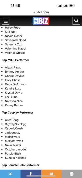 Top MILF &amp; Top SQUIRTER !! Thank you @Pornhub for my Nominations!!!  #PHAwards2024 https://t.co/YVB9<a class="tags" href="/tag/pornhub">@pornhub</a><a href="/tag/phawards2024"class="tags"><span>#phawards2024</span></a>