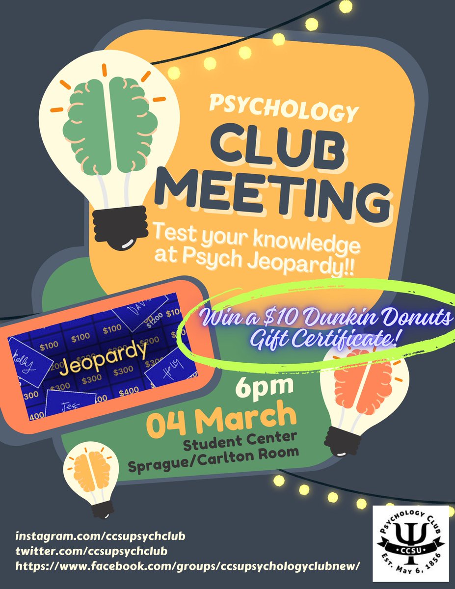 CCSUPsychClub's tweet photo. https://t.co/PJEgXLkkx2