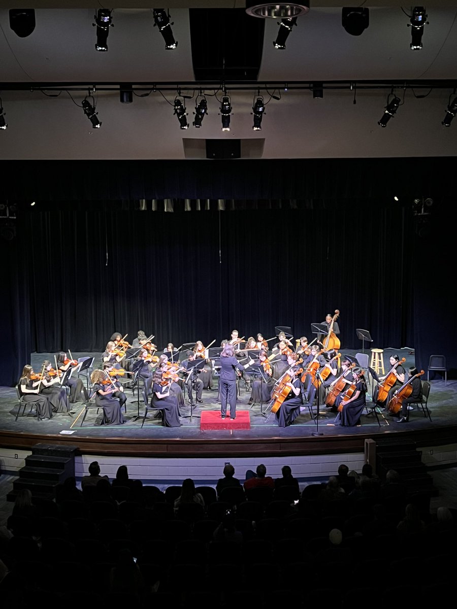 Listening to our WHS Orchestra this evening 🩵🩶🤍