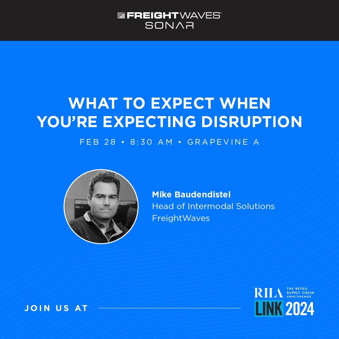 SONAR_FW's tweet photo. RILA LINK2024 is well underway! Stop by Grapevine A on Wednesday at 8:30am CT to hear Mike Baudendistel, Head of Intermodal Solutions, talk about disruption in the freight market and how to prepare.
#transportation #supplychain #RILALINK #retail #retailsupplychain https://t.co/4mdUcdFTi4
