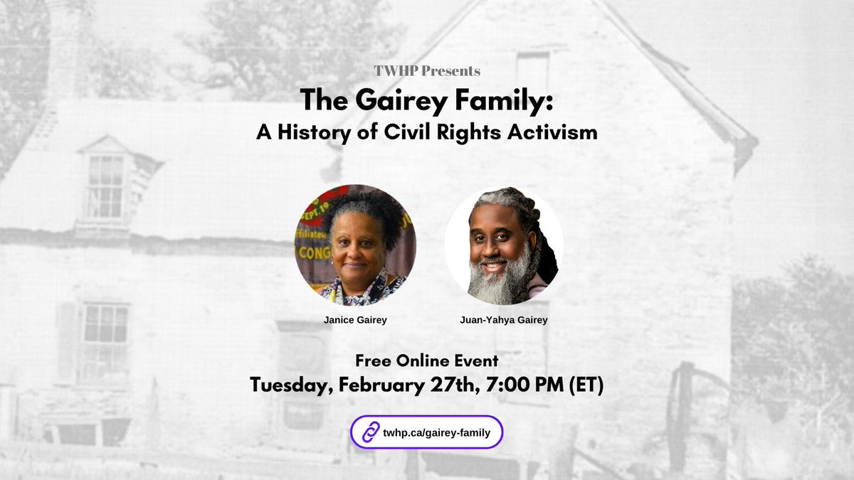 Happy to be joining @ToWorkers History Project tonight for their Black History Month event entitled “Honouring the Gairey Legacy of Civil Rights Activism”. @local4948 @torontolabour JOIN HERE: labourcouncil.ca/r?u=iKj5iuxBXy…