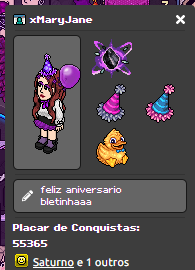 maryjanehbt's tweet image. #Habblet15Anos @MeuHabblet 
COMEMORANDO O NIVER DA MAIOR