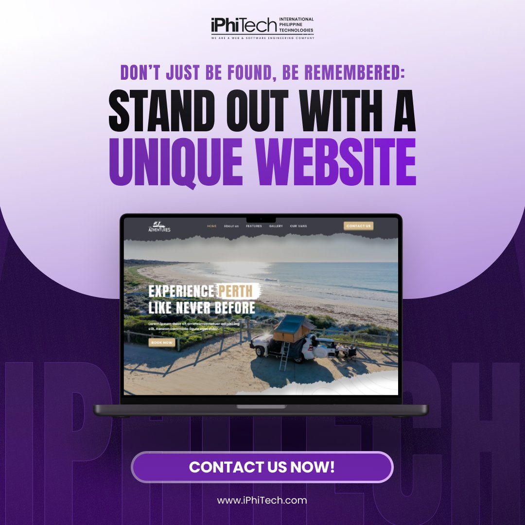 iPhiTech's tweet image. Your website is your online storefront, your brand ambassador, your chance to make a lasting impression. But generic websites get lost in the crowd. 

That&apos;s where #iPhiTech come in! We craft unique websites that reflect your vision and capture your audience&apos;s attention. ✨