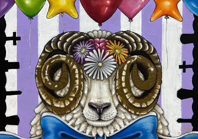 「bow sheep」 illustration images(Latest)