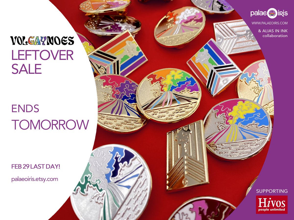 🏳️🌈🏳️⚧️ Palaeoiris🦕 Black Trans Lives Matter (@palaeoiris) on Twitter photo LAST TWO DAYS! 
Volgaynoes will only be available today and tomorrow. Get these lovely PRIDE pins, stickers and cards designed by a volcanologist and artist <a href="/AilsaNaismith/">Ailsa Naismith</a>   while you still can! 🏳️🌈🌋🏳️⚧️
Link to the store in bio LAST TWO DAYS! 
Volgaynoes will only be available today and tomorrow. Get these lovely PRIDE pins, stickers and cards designed by a volcanologist and artist <a href="/AilsaNaismith/">Ailsa Naismith</a>   while you still can! 🏳️🌈🌋🏳️⚧️
Link to the store in bio