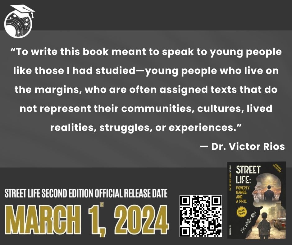 Dr. Rios’ ‘Street Life: Second Edition’ brings to the forefront the narratives of those at the edges of society—people whose experiences are rarely echoed in the books they are given.⚖️🚨 Don’t miss the official release! Pre-order now: bit.ly/3uRz8Le