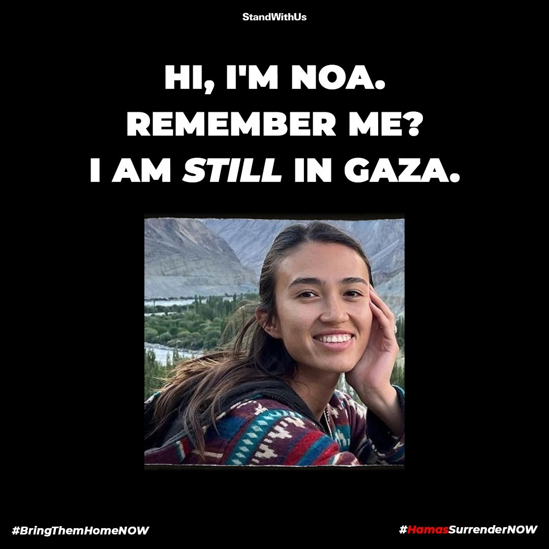 We cannot forget Noa Argamani and the 133 other hostages that are STILL in the clutches of genocidal terrorists in #Gaza. Enough. Is. Enough. #BringThemHomeNOW #HamasSurrenderNOW