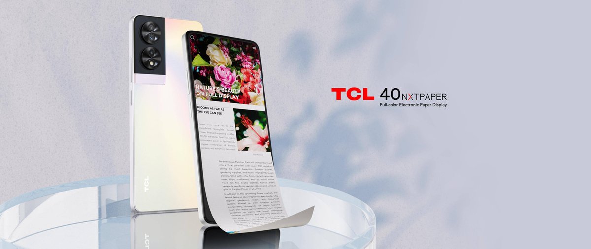techkernels's tweet image. TCL 40 NXTPAPER seems pretty cool
-5010mAH battery
-paper like 6.7 inch screen, can be used with stylus
-256GB
-32MP front camera
-8+8GB Ram Expansion
-“Reflection Free” （matte like）
-“Softer light at night”
-FHD+ 90hz 
-33W Ultra Fast Charging #TCL #TCLNXTpaper #TCL #tcl