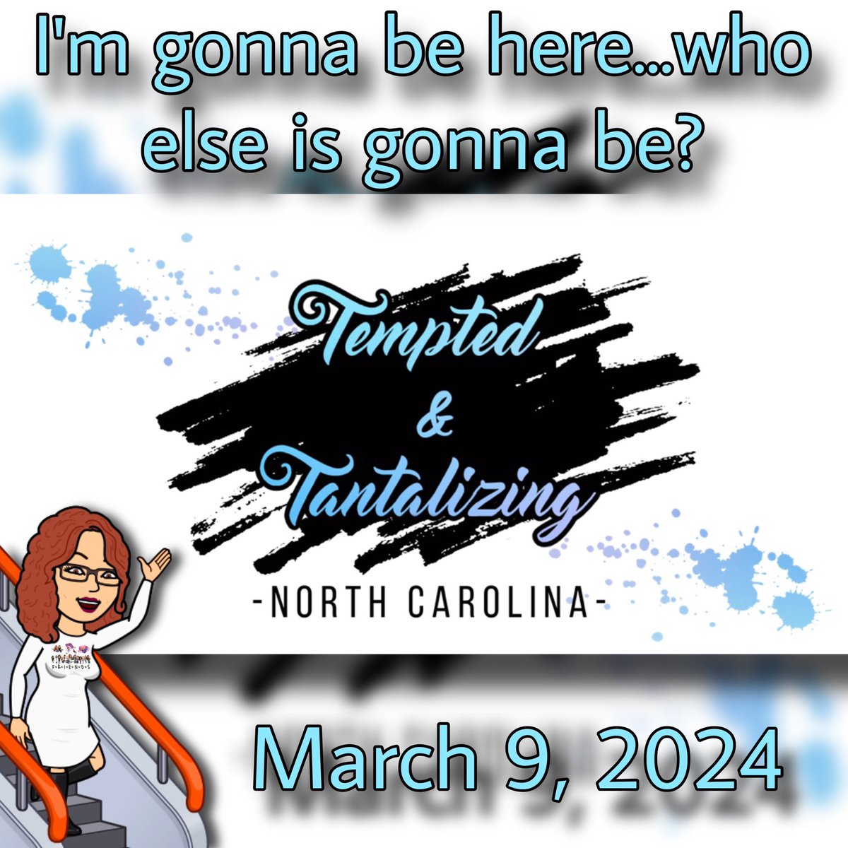 Woo hoo…my excitement is so real…. ⚠️ ATTENTION ⚠️ ANOTHER SIGNING...I'm gonna be here...who else is gonna be? #TemptedAndTantalizingNorthCarolina #AnnaFury @RebHefnerAuthor @cgor22 @freya_barker @gwynmcnamee @RebirthofLisa @authorkatestacy #SHRichardson @4peppernorth