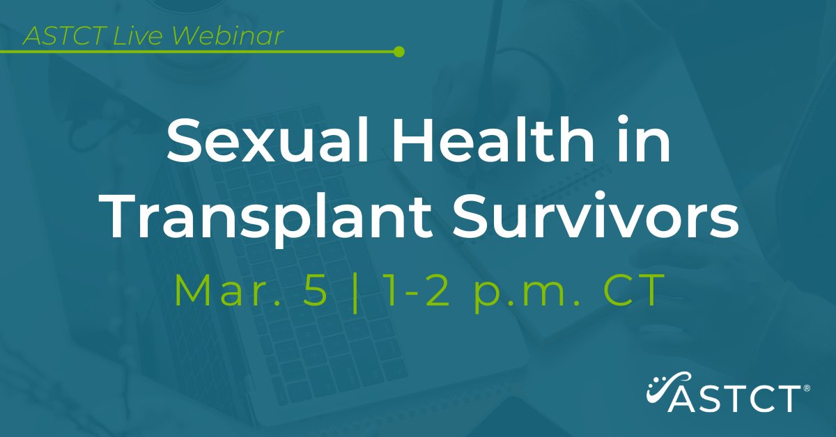 Join Drs. Pamela Stratton and Tosin Goje on Tuesday, March 5 from 1-2 PM CT for an overview of gynecologic and reproductive health in female transplant survivors. Register for free: ow.ly/oY5X50QE8bV