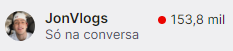 🚨 153 mil pessoas estão assistindo simultaneamente a live do Jonvlogs na Twitch!

• 153k em apenas 15 minutos de live! 🤯