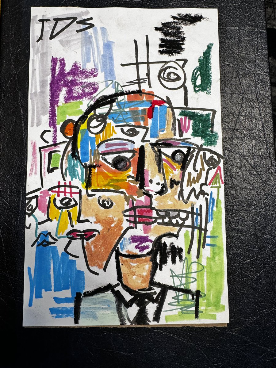 This is a first- purchased this from an Emerson HS senior at VASE Saturday!!!  Got it home today- it’s absolutely stunning!  Even came with a “sidekick” artwork as thank you note- delighted we can support this young artist!