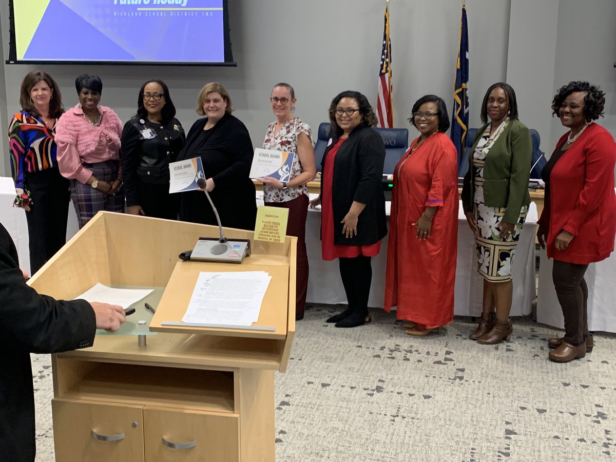 R2Magnets's tweet image. Three @RichlandTwo schools were recognized during the School Board meeting for their designation as @MagnetSchlsMSA Top Merit Schools of Excellence and Distinction! @RVHSScholars @BioAlliedRVHS @SVHSMagnetNews @SEstarsR2 #Magnetschoolsmonth #appreciationweek