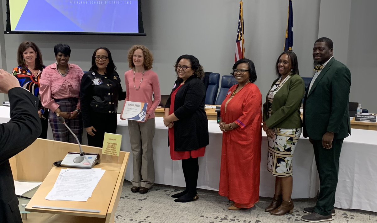 R2Magnets's tweet image. Three @RichlandTwo schools were recognized during the School Board meeting for their designation as @MagnetSchlsMSA Top Merit Schools of Excellence and Distinction! @RVHSScholars @BioAlliedRVHS @SVHSMagnetNews @SEstarsR2 #Magnetschoolsmonth #appreciationweek