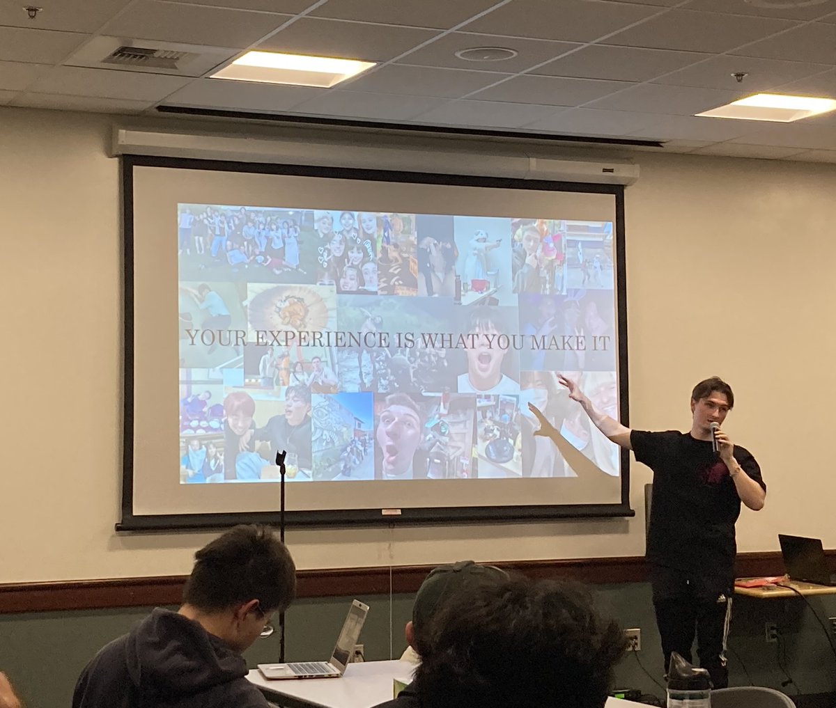 Hello! @ShinshuUni visited @sacstate, one of our #partner #universities. At Japan Club, we were glad to see a #student who studied @ShinshuUni last year. He gave a presentation about his #experience @ShinshuUni in #Japan. His message was fully confident. Thanks! #studyabroad