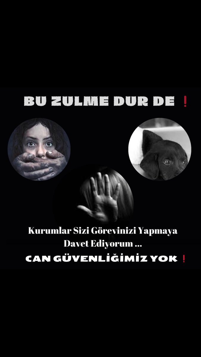 📌Adalet Bakanlığı verilerine göre Türkiye’de 1 yılda, 20 bin 'çocuk istismarı' davası açıldı, istismar edilen 20 bin çocuktan 7 bini doğum yaptı.

📌Bugün 7 kadın öldürüldü.

📌Bugün sayısız hayvan katledildi!

#KadınaŞiddeteDurDe
#ÇocuğaŞiddeteDurDe
#HayvanaŞiddeteDurDe