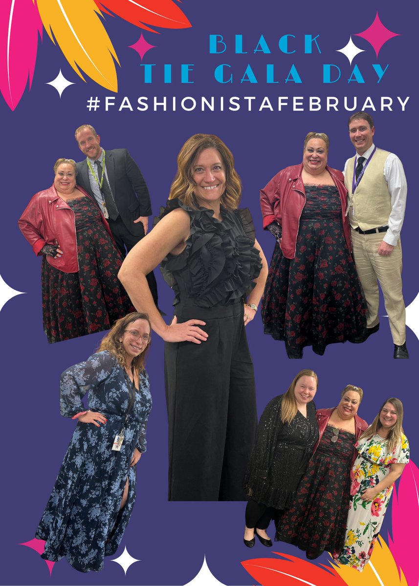BelindaMCermola's tweet photo. Nothing short of fantastic today at @SullyES_LCPS for our βBlack Tie Gala Dayβ! K teachers and TAβs all wore ties or bow ties πππ and suits and gowns were worn and we all had a FAB time. It was adult cuteness overload ππ©΅
#SullyRocks #SullyFashionistas
#FashionistaFebruary https://t.co/gRPzKS2zH6