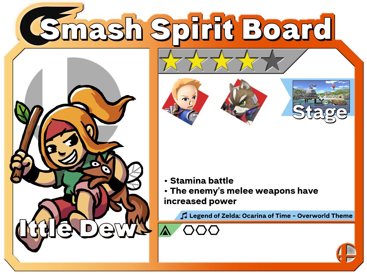 Smash Spirit Board - Ittle Dew

I do love me some discount Zelda.

#SmashBrosUltimate, #Nintendo, #SmashSpiritBoard, #IttleDew