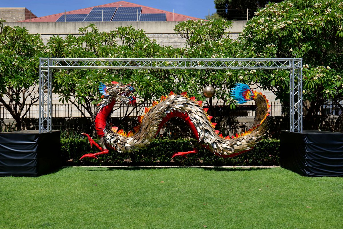 perthmint's tweet photo. The Boorloo Dragon is on show at the Mint until Sunday 10 March. Take a selfie on your social media using the hashtags #perthmintdragon #boorloodragon to go into the draw to WIN an Australian Lunar Series III 2024 Year of the Dragon 1oz Silver Gilded coin. https://t.co/157oheWHFv