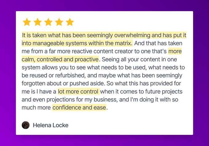 If you're one of those people who needs to see reviews first, here's a peek at what my beta testers had