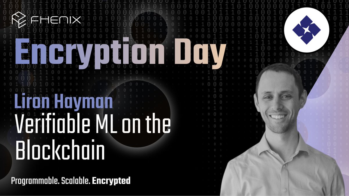 fhenix's tweet photo. 📢 SPEAKER ANNOUNCEMENT
✨ We are thrilled to welcome @HaymanLiron from @StarkWareLtd as a speaker at #EncryptionDay24 on Feb 28th during @EthereumDenver!
Join us here: https://t.co/4KPLpbJAtR https://t.co/97ETzVvndm