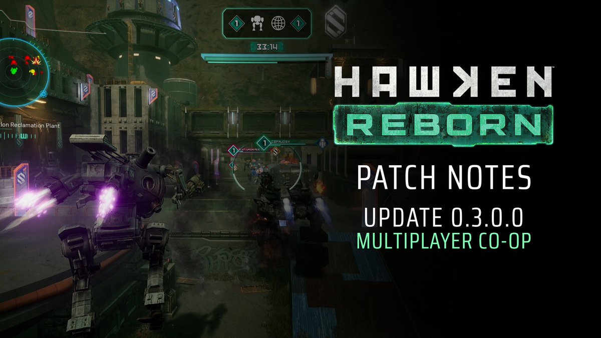 Multiplayer co-op makes its way to Hawken Reborn in Update 0.3 with an all-new Patrol Mode and gameplay experience! Learn more at hwkn.link/update03