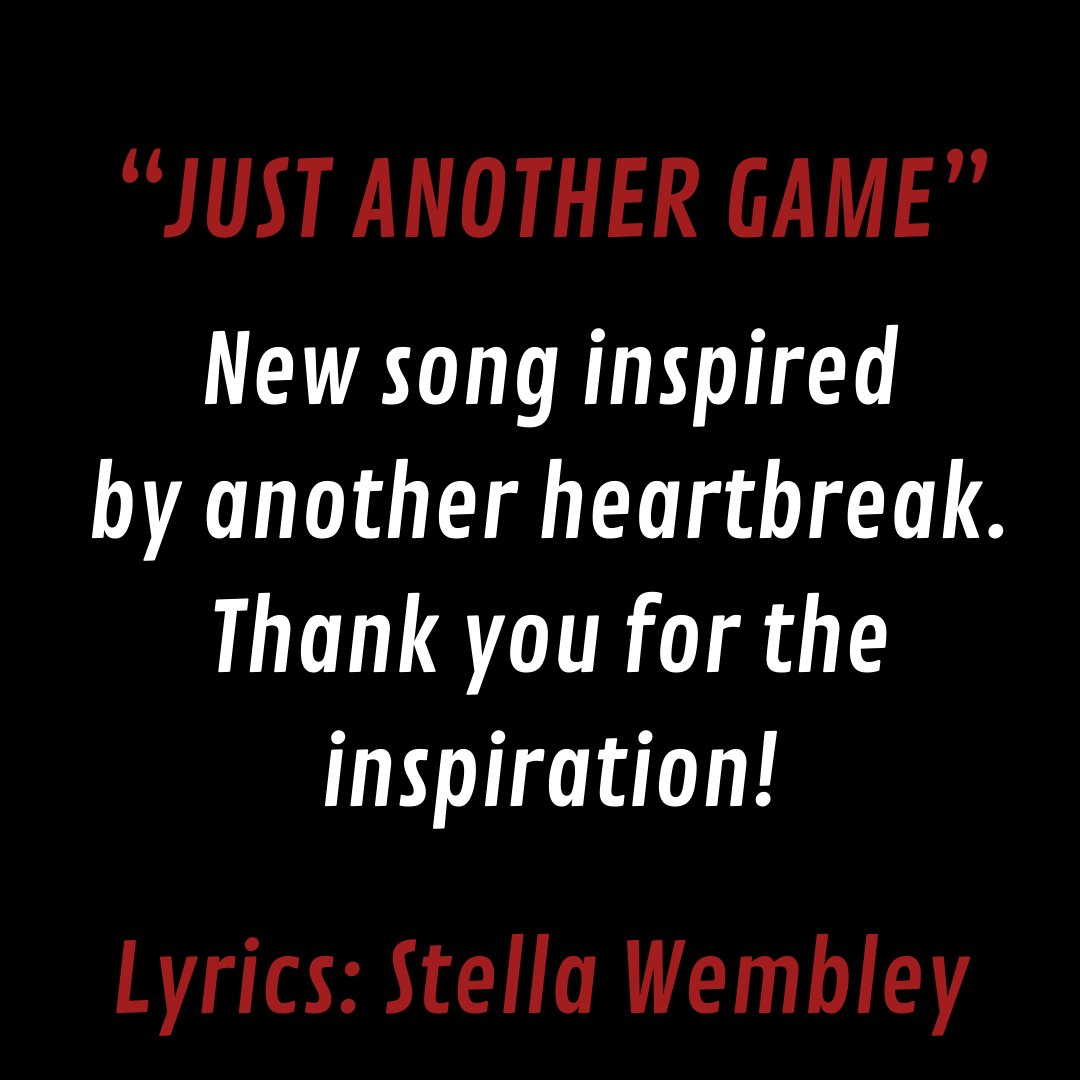 StellaWembley's tweet photo. Alchemy is transforming pain into something beautiful ❤️ Every heartbreak makes me stronger, and give me inspiration to write new music. So thank you , heartbreaker!
"Just another game" New lyrics (Writing now!)
#stellawembley #lyrics #hearbreak #thepowerofalcehmy #alchemical https://t.co/yvwLOl12aI
