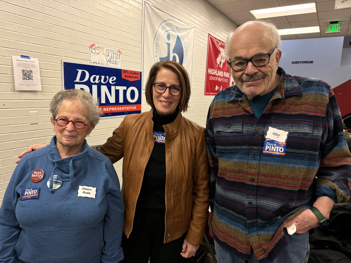 Happy to be home in the #Mighty64. With the greats, Marcia Avner, Wy Spano, and a school full of neighbors intent on securing our freedom, protecting our democracy, and building a future for all of us. #JoyFightWin