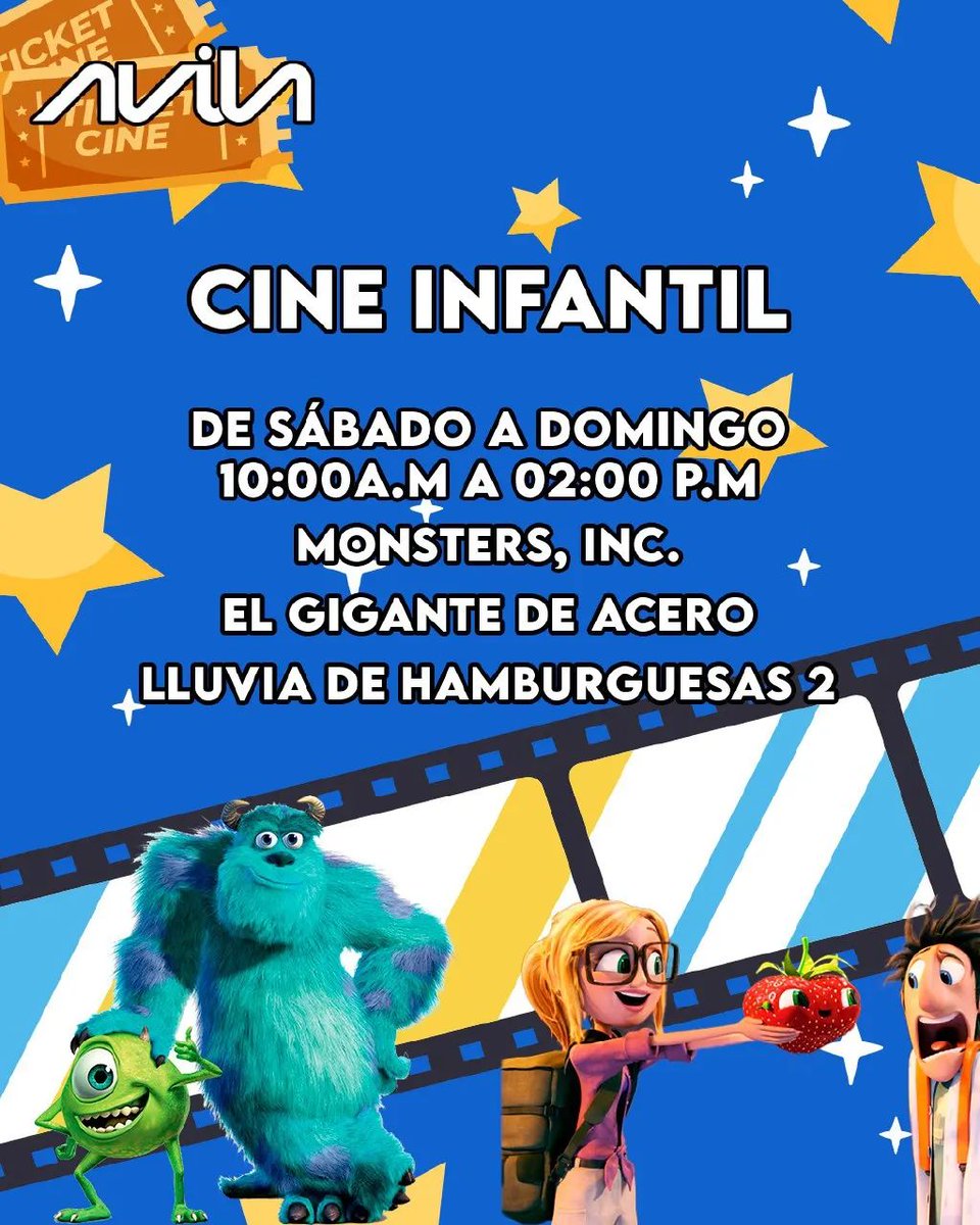 Hola!

Esta es la programación seleccionada que Ávila TV trae especialmente para ti.
#CineInfantil #programacion #cine #anime #otaku