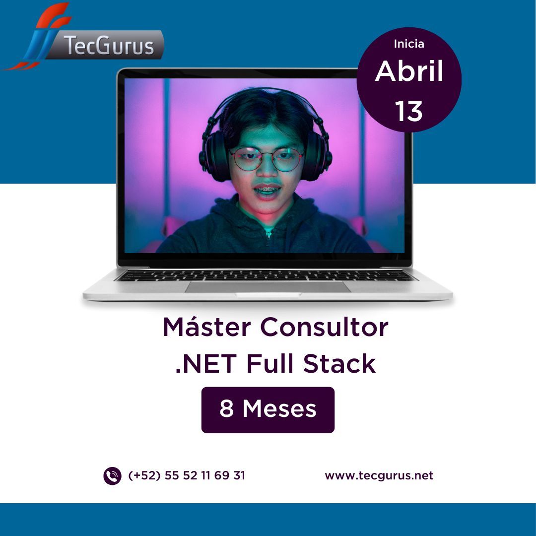 tecgurusnet's tweet image. ¡Descubre el Mundo del Desarrollo Full Stack! 🌐
Inicia tu viaje el 13 de abril con el Máster online de 8 Meses.

Aprende C# .NET, ASP.NET Core, React js y AWS. 

👉 ¡Regístrate ahora y descubre tu potencial! wa.link/in1464

#NETFullStack #SoyGuru #Master