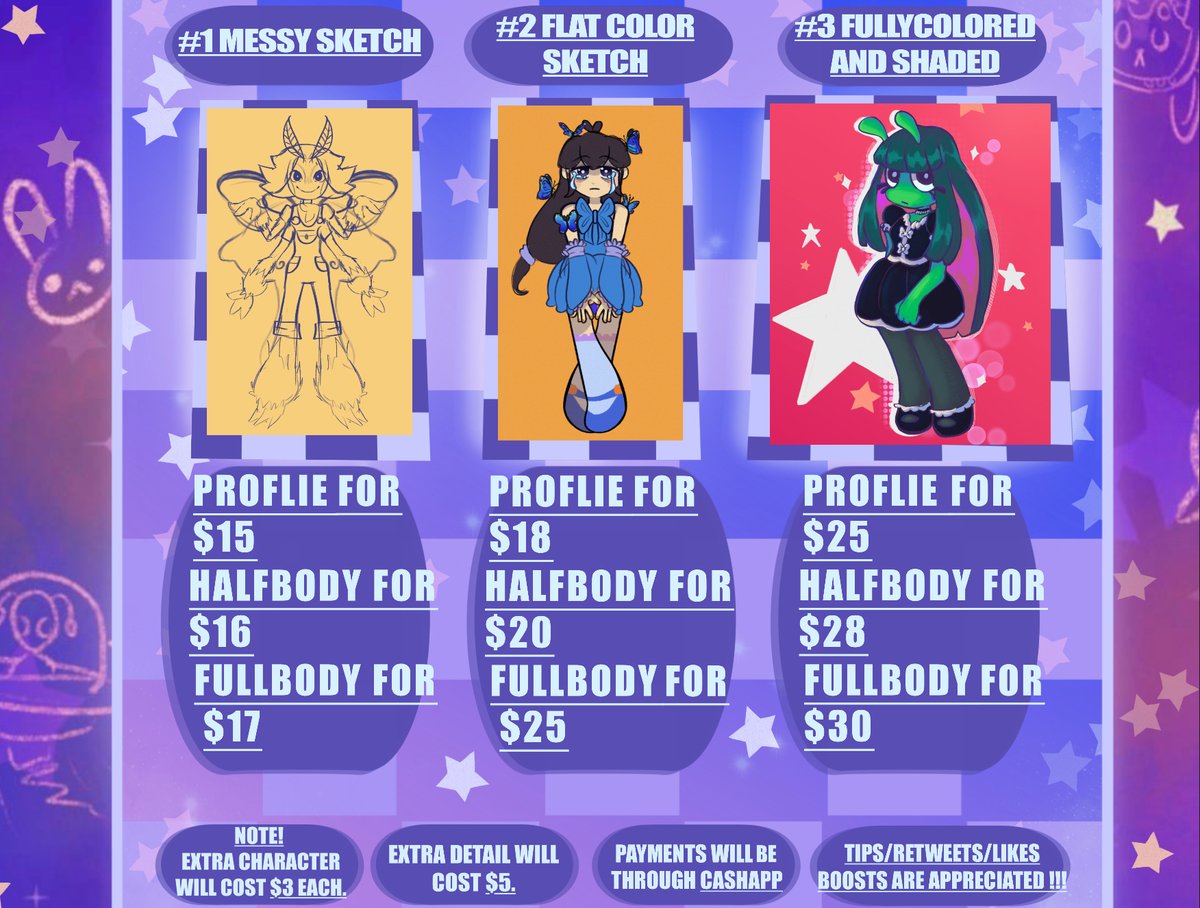 KevinDrawss's tweet photo. DOING EMERGENCY COMMISSIONS!!   
Me and my family are in need due to the fact our landlord has been extremely sketchy and wont talk to us and we can only get a hold of him through his assistant. we may lose our home, so to help my family I’m opening coms! [1/3] https://t.co/6a6RAoNUhC