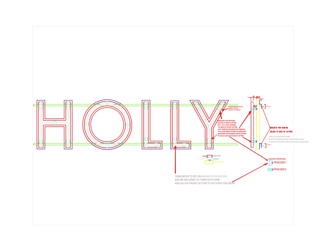 lewisct15's tweet image. Production Drawing For the replacement Harvey Nichols 'Holly' Sign Letters 15m up at Nightsbridge London by Lewis Critchley.
esigns.co.uk see the neon being made: youtu.be/7lA-DrmX8ao?si… #signmakers
#neonsign #signinstallers #branding  #signslondon #productiondrawing