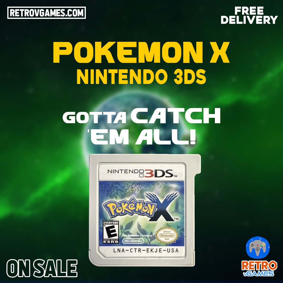 Pokemon x cartridge 2025