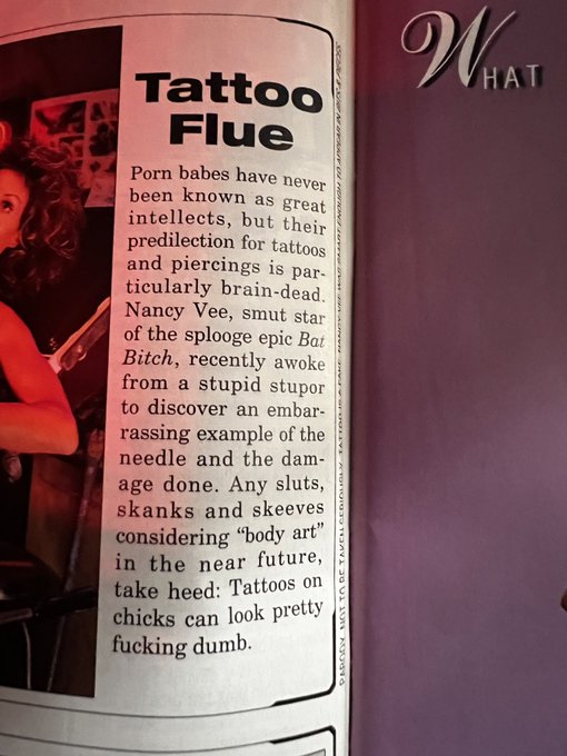 The fact that I found this in an old hustler today? How are you gonna dis the girls making you millions