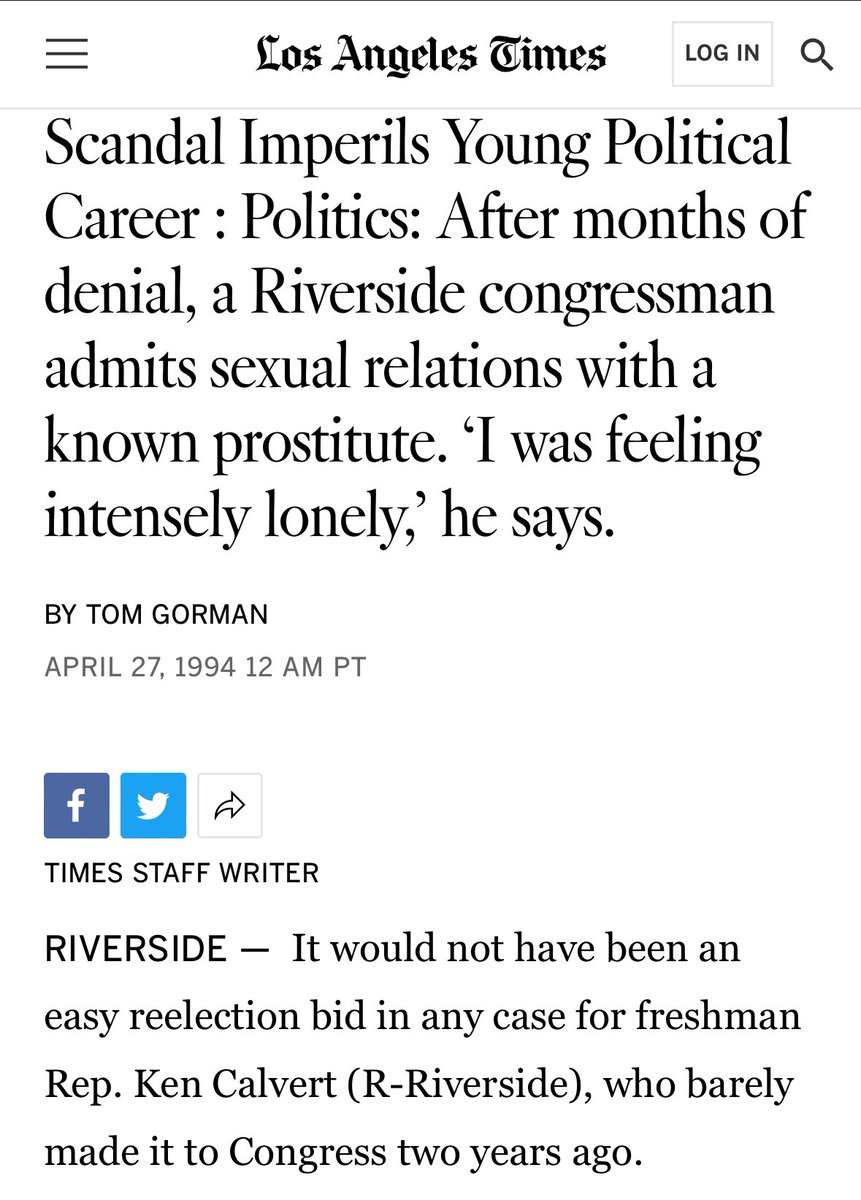 @TeamCalvert Hey assuming you’re an intern who hasn’t googled your boss who ran from cops and lied about his “sexual relations with a known prostitute” But if you wanna elevate the bipartisan credentials of tax-cutting GOP aide turned federal prosecutor Will Rollins, by all means go for it