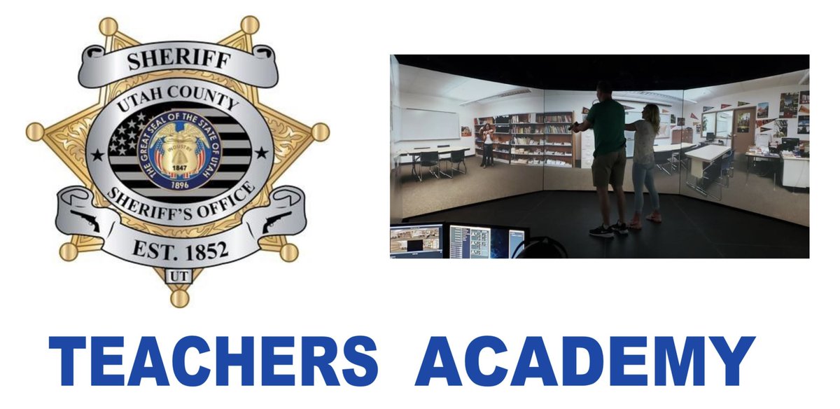 UCSO's tweet photo. If you are a teacher or other employee at a school in Utah County you might be interested in Sheriff Mike Smith's next Teachers Academy starting on April 29 and ending with range day on June 1. All details are in the link. 

https://t.co/xn4a2TpW4n https://t.co/GBRcwOJDA6