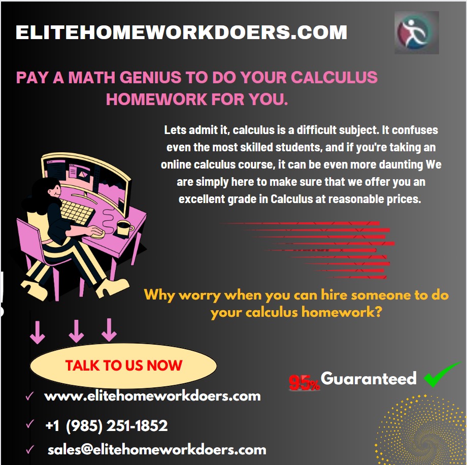 elitecontent925's tweet image. Pay a math genius to do your calculus homework for you.
#calculus #calculus1 #calulus4#calculushomework #calculushomeworkhelp #calculustest #assignment #assignments #domyhomework #maths #mathematics #domyhomeworkforme #domyhomeworkformeplease #assignmenthelp #assignmenthelper
