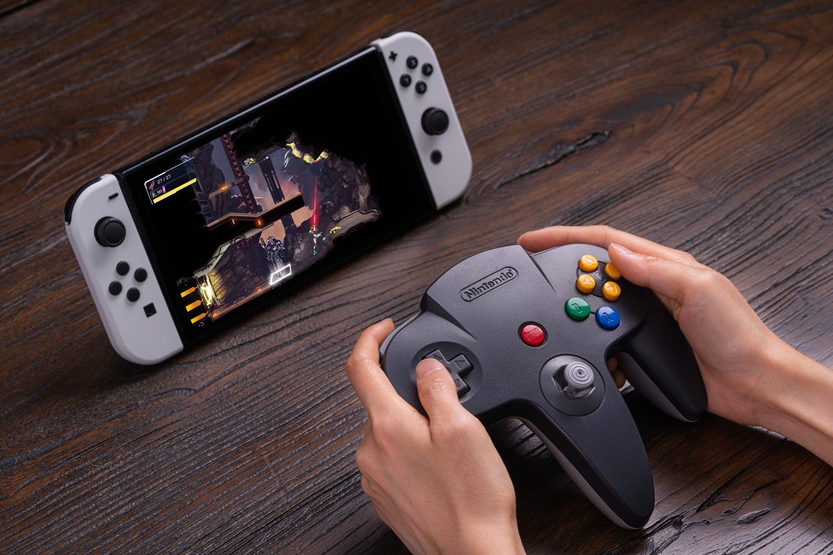 Easily modify your original wired N64 controller into a Bluetooth controller with the 8BitDo Mod Kit. Enjoy seamless wireless connectivity with your Switch and Android devices.