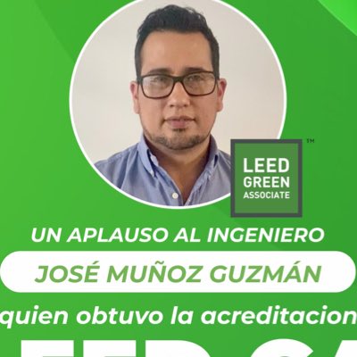 IngJoseMunoz's tweet image. #leedgreenassociate #certification