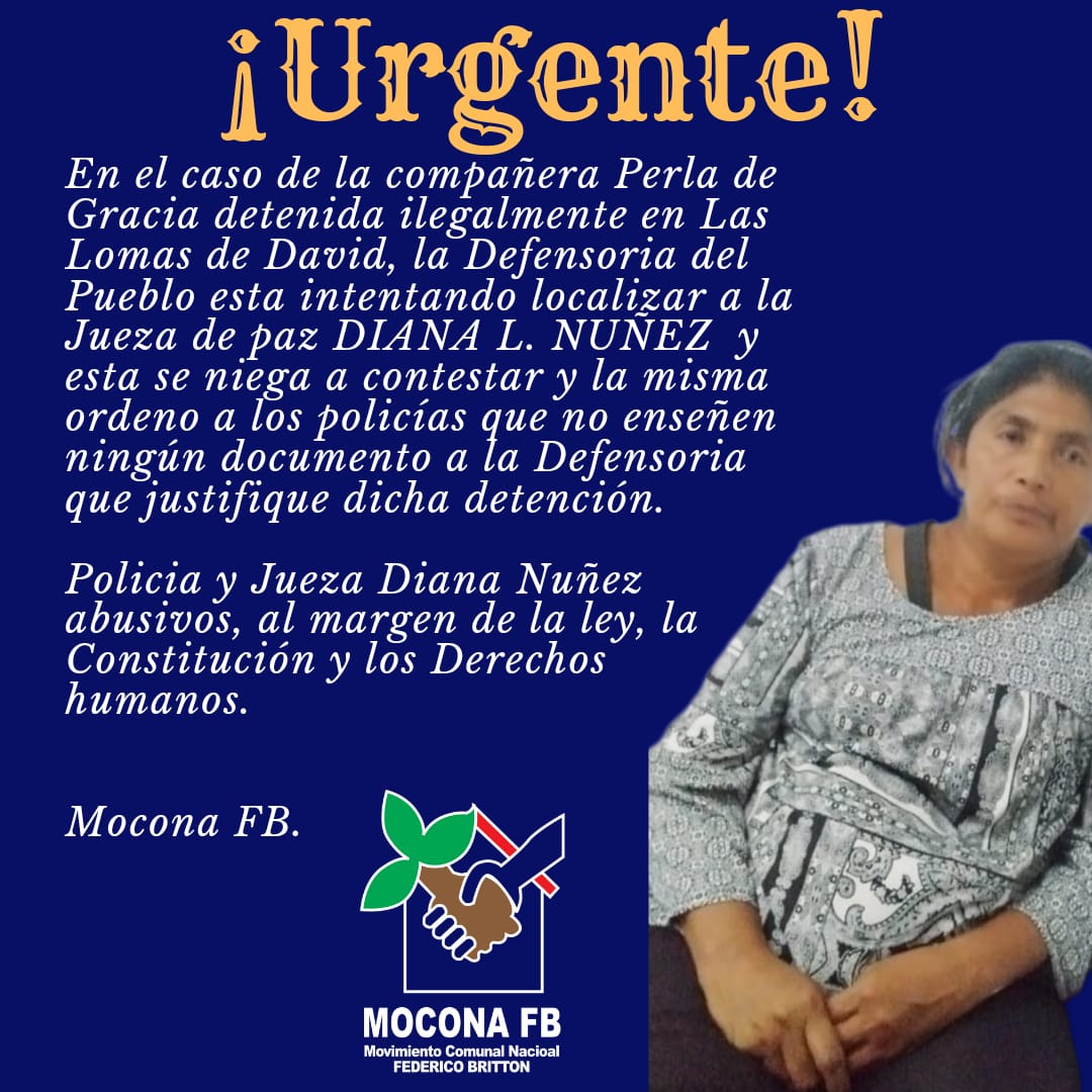 Libertad para Perla.
Sigue la persecución contra los luchadores sociales.
Abajo los vendepatria