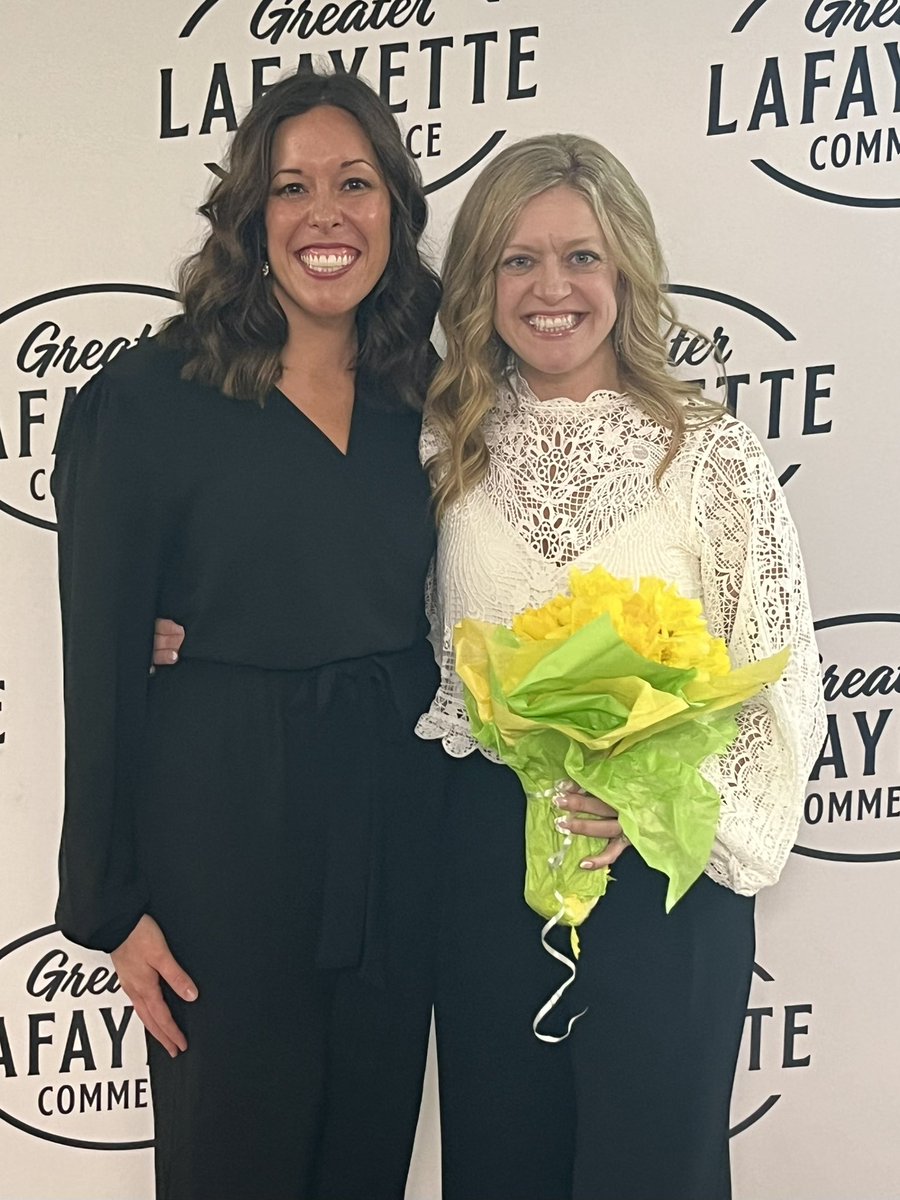Honoring two <a href="/GLCommerce/">Greater Lafayette Commerce</a> Golden Apple Award teachers: Megan Keller-Mayflower Mill and Sarah Emerson-Dayton from #TSCSchools. So proud of the incredibly dedicated teachers in Greater Lafayette.