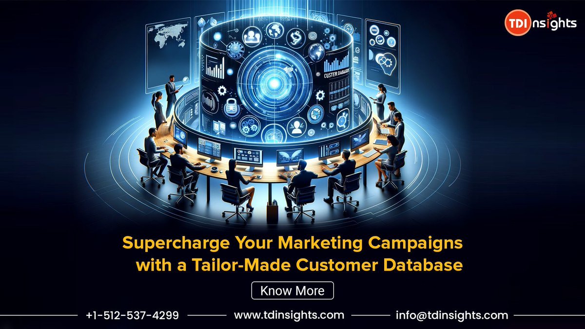 TD_Insights's tweet image. Unlock the power of accurate tech insights customer data with TDInsights Data&apos;s proven track record of helping clients for over 8 years. 

Know More: tdinsights.com

#technologylist #technology #services #customerdata #techinsights #technoligylists #TDInsights