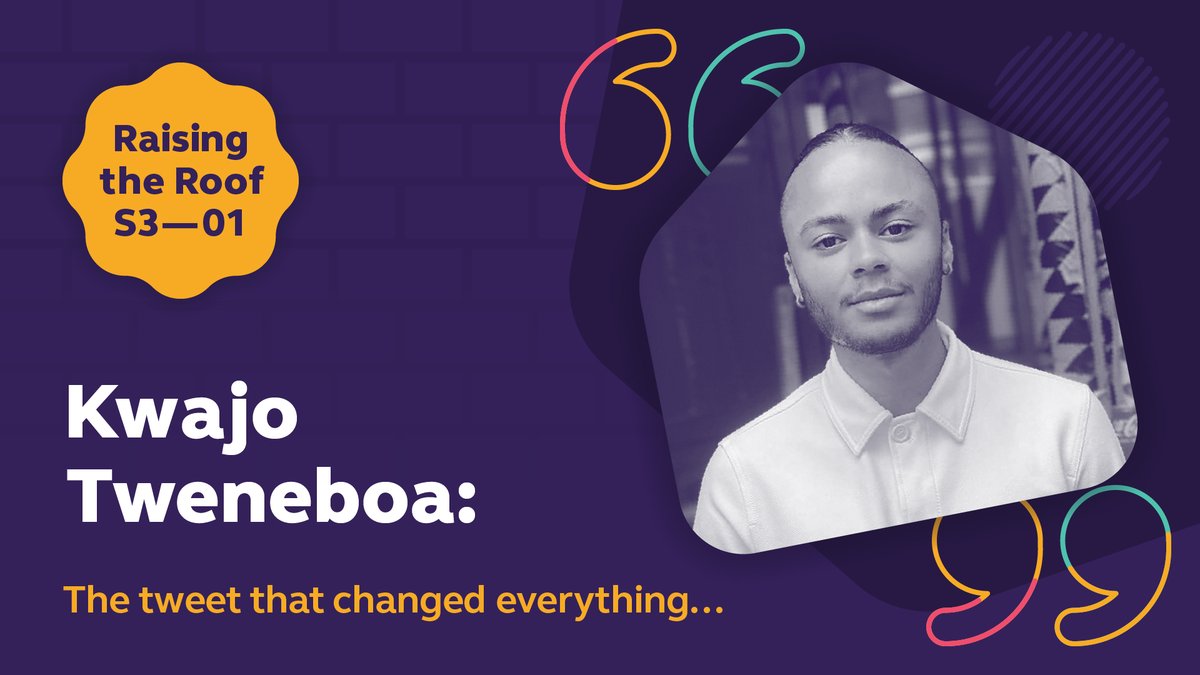 Haven't heard the news? Looking for a podcast this weekend?We're back with our #RaisingTheRoof podcast, and we've got a new feature ... flip the mic 🎙️

Tune in to hear the questions <a href="/Kwajotweneboa/">KWAJO- Social Issues Campaigner</a> had for me.

Apple: ow.ly/7Sxx50QI9xL and Spotify: ow.ly/fQ3h50QI9vB