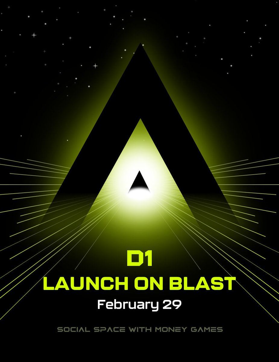 It's the time! #D1 is blasting off on @Blast_L2 mainnet on Feb 29. .. 是时候了！#D1 将于2月29日在 @Blast_L2 主网发射。 .. 시간이 왔어요! #D1이 2월 29일 @Blast_L2 메인넷에서 발사됩니다. .. ついにその時が！#D1は2月29日に@Blast_L2メインネットで打ち上げられます。