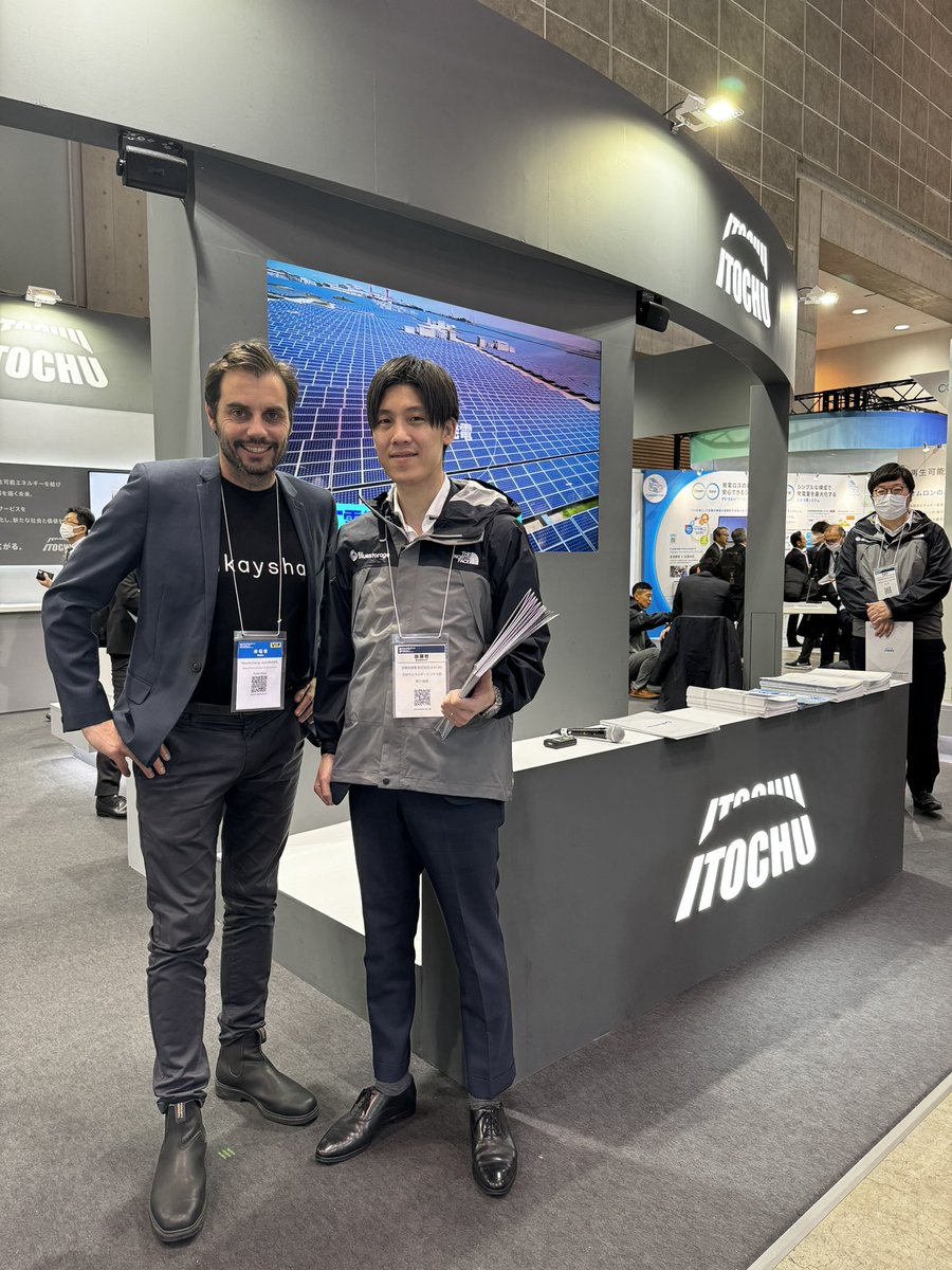 With our Japanese partner <a href="/ITOCHUIntl/">ITOCHU International Inc.</a> at <a href="/SmartEnergyWeek/">【公式】スマートエネルギーWEEK |SMART ENERGY WEEK事務局</a> 🇯🇵